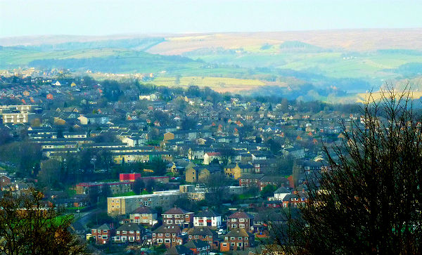 A view from Bole Hill across the Rivelin and Loxley valleys of north-west Sheffield